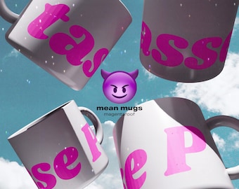 tasse P - cadeau pour les amis, accessoires pour le thé, cadeau d'anniversaire unique, mug personnalisé drôle, mug méchant