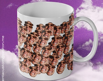 Tasse photo personnalisable, mug personnalisé, visages photos sur tasse, cadeau bff, cadeau famille grand père grand mère, mug custom