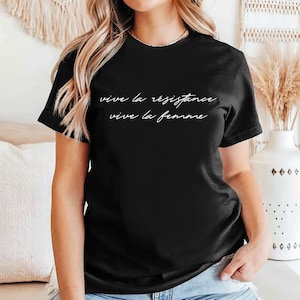 Vive la Résistance Sweatshirt, Feminist Protest Women T-Shirt, Resist Minimal Shirt, Empowering Women Sweater