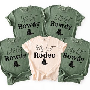 Comfort Colors Last Rodeo Bachelorette Shirt: Western Bridal Tee