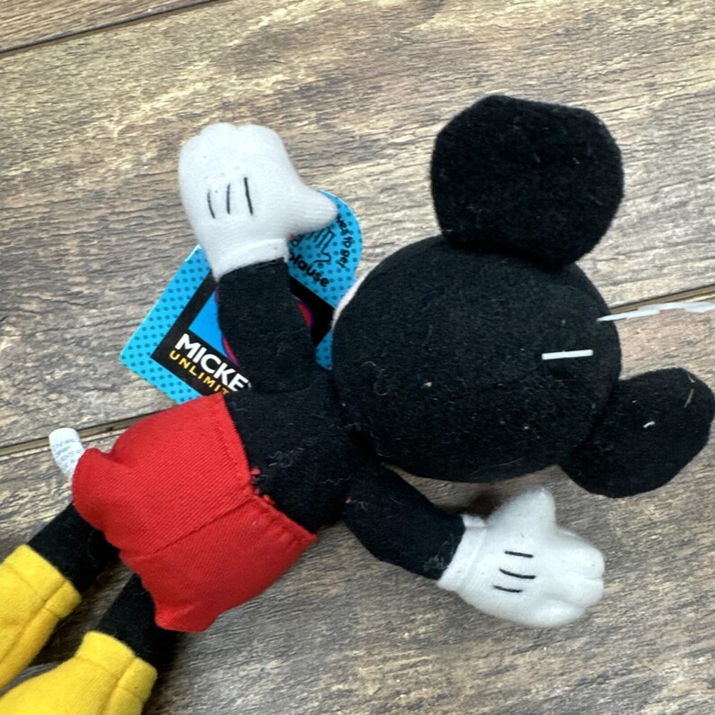 Vintage Mickey Mouse Plush Mickey Unlimited Applause Soft Toy with Tags Classic image 14