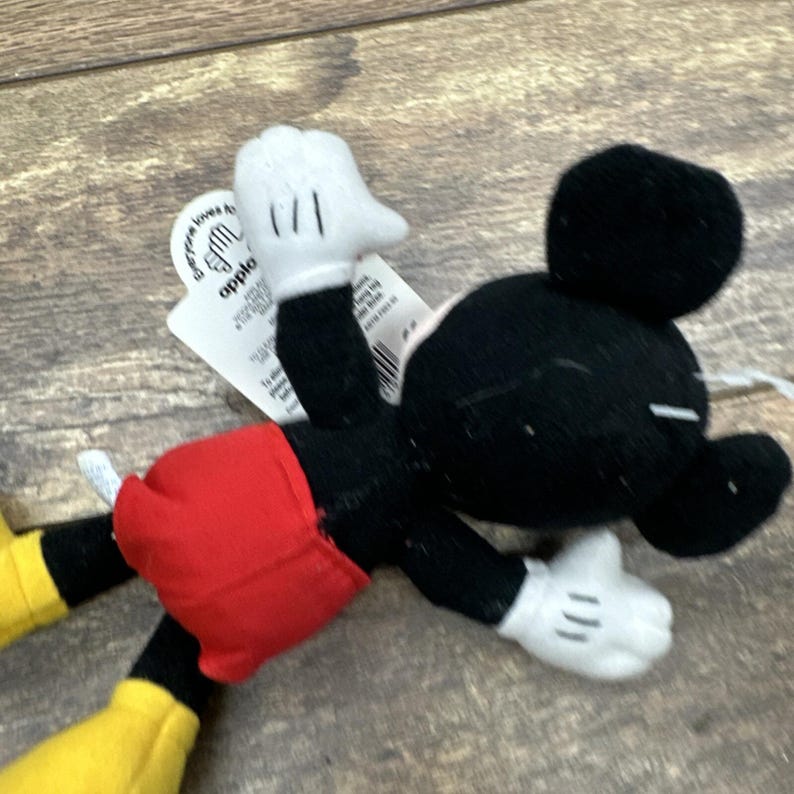 Vintage Mickey Mouse Plush Mickey Unlimited Applause Soft Toy with Tags Classic image 11
