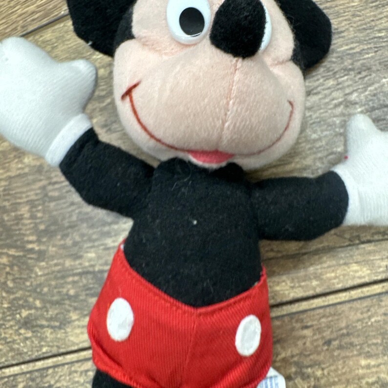 Vintage Mickey Mouse Plush Mickey Unlimited Applause Soft Toy with Tags Classic image 8