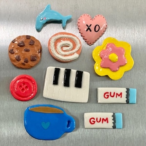 Clay Magnets / handmade Polymer Clay fridge decor / cute miniature food dessert / gift