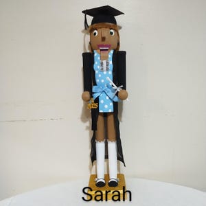 Nutcrackers 24&quot; Hand Painted Graduate Graduation Gift Collection Wood Embellished