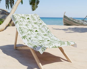 Beach Towel, Tropical Vibes, Relaxing Summer Vibes, Perfect for Beach Days, Pool Parties, Travel, Camping