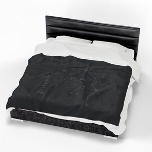 Couverture en velouté carte du ciel du Verseau | Jeté en peluche douce pour les astronomes, décoration d'intérieur confortable, cadeau pour lui ou elle, zodiaque, astronomie
