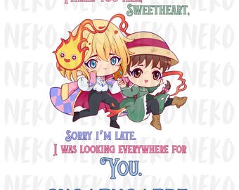 Howl's Castle Anime Quote Clip Art | PNG, SVG, PDF | Digital Download