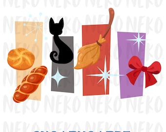 Anime-illustraties bezorgservice | PNG, SVG, pdf | Digitale download