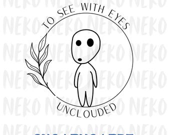 Wolf Girl 'Forest Spirit' Anime Quote Clip Art | PNG, SVG, PDF | Digital Download