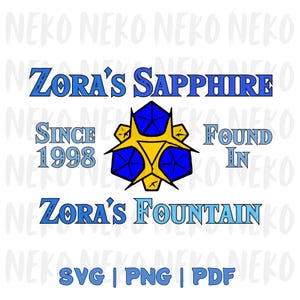 Zora&#39;s Sapphire Clip Art | PNG, SVG, PDF | Digital Download