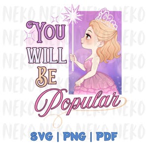 Glinda Wicked Clip Art | PNG, SVG, PDF | Digital Download