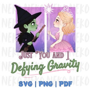 Elphaba Glinda Wicked Clip Art | PNG, SVG, PDF | Digital Download