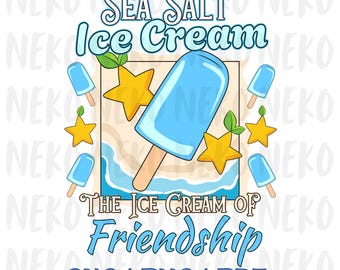 Sea Salt Ice Cream Clip Art | PNG, SVG, PDF | Digital Download