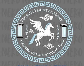 Grafika wektorowa Hercules Pegasus Flight Academy | PNG, SVG, PDF | Pobieranie cyfrowe