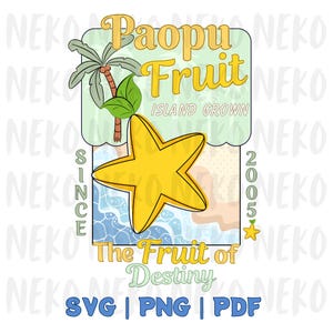 Paopu Fruit Clip Art | PNG, SVG, PDF | Digital Download