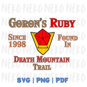 Goron&#39;s Ruby Clip Art | PNG, SVG, PDF | Digital Download
