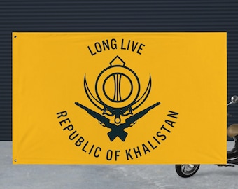 Long Live Republic of Khalistan Flag