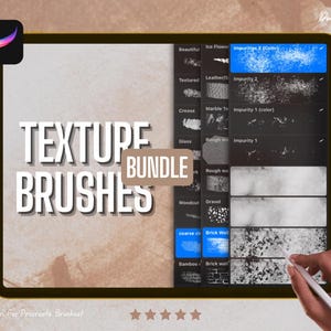 Texture Brushes Set Bundle for Procreate | Ultimate Digital Art & Design Brushset