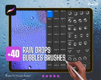 Pennelli Procreate Rain: effetti realistici di pioggia e acqua