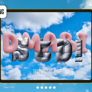 May include: A digital illustration of the word "DOPE!" in pink and silver balloon letters against a blue sky with white clouds.