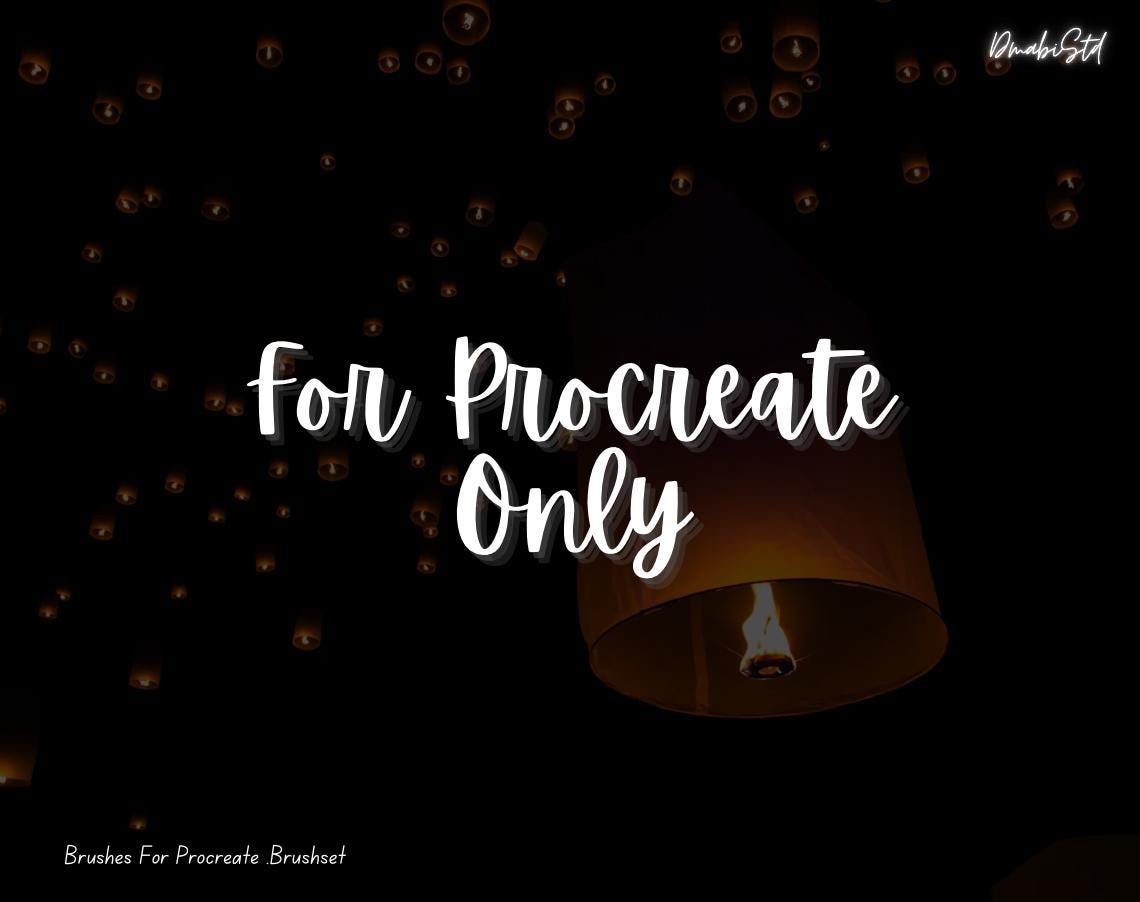 Sky Lantern Stamps & Brushes for Procreate – Chinese Festival and Night ...