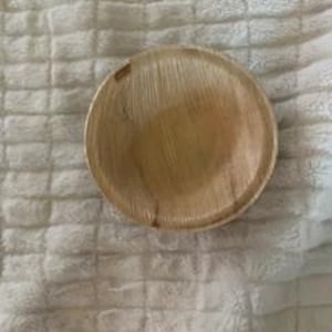 Palm Leaf Bowl Rabbit Chew Toy (circle)
