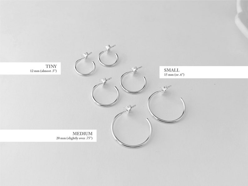 Small Gold Hoop Earrings, Tiny Hoops With Clutches, Minimalist Hoop