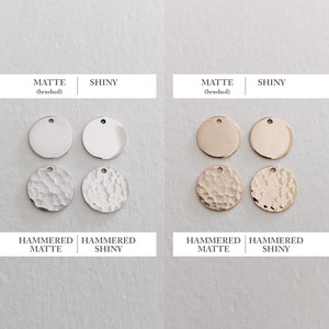 Tiny Disc Earrings, Tiny Sterling Silver Earrings, Tiny Hammered, Small Circle, Round Smooth or Hammered Earrings image 8