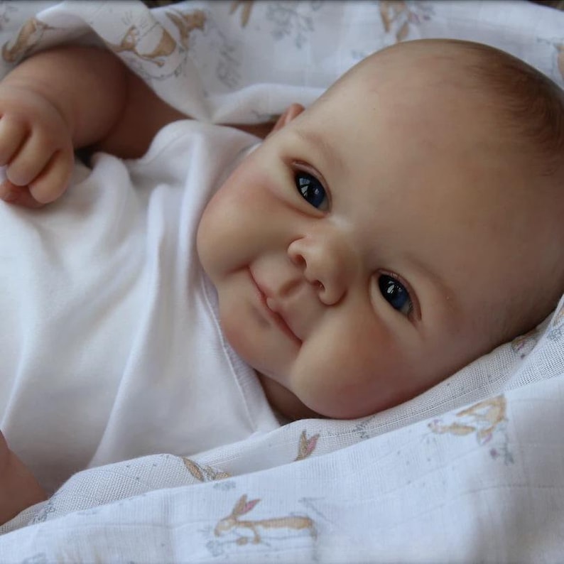 18 Inch Realistic Reborn Baby Doll, Hand Painted Vinyl, Lifelike Gift ...