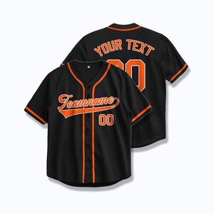 Custom Team Baseball Jersey Personalized Sports Shirt Embroidered or Heat Press DIY Name Number Breathable Short Sleeve Athletic Gear
