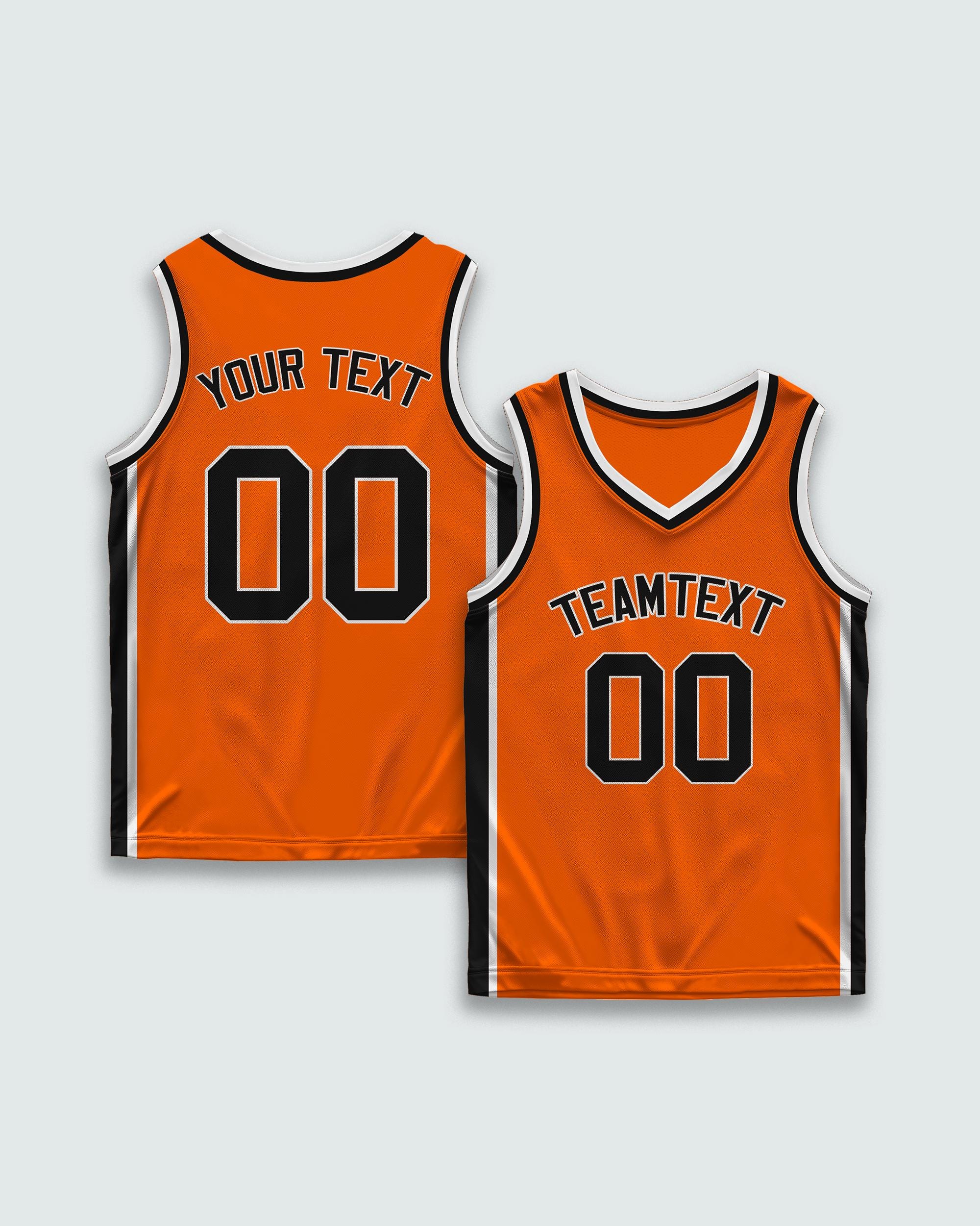 orange and black nba jersey