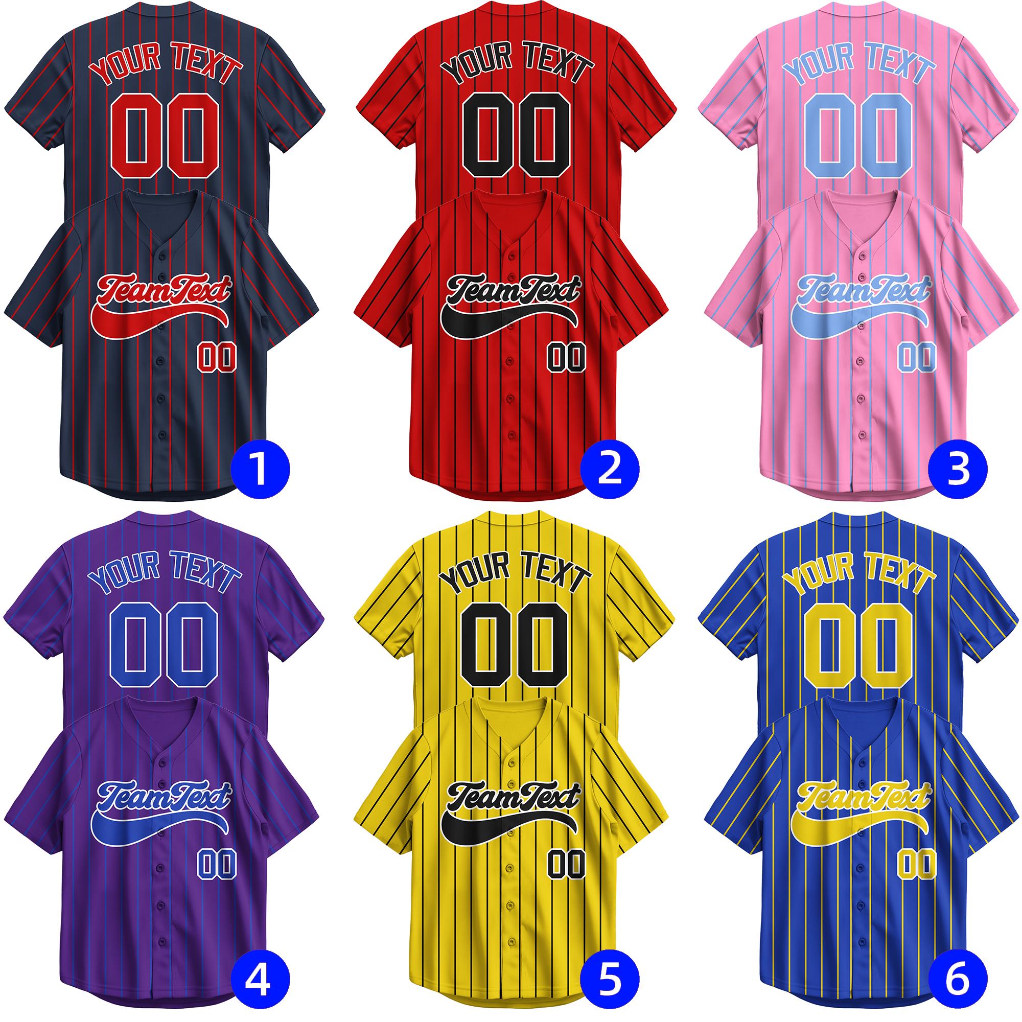 Maillot de baseball personnalisé avec broderie/impression