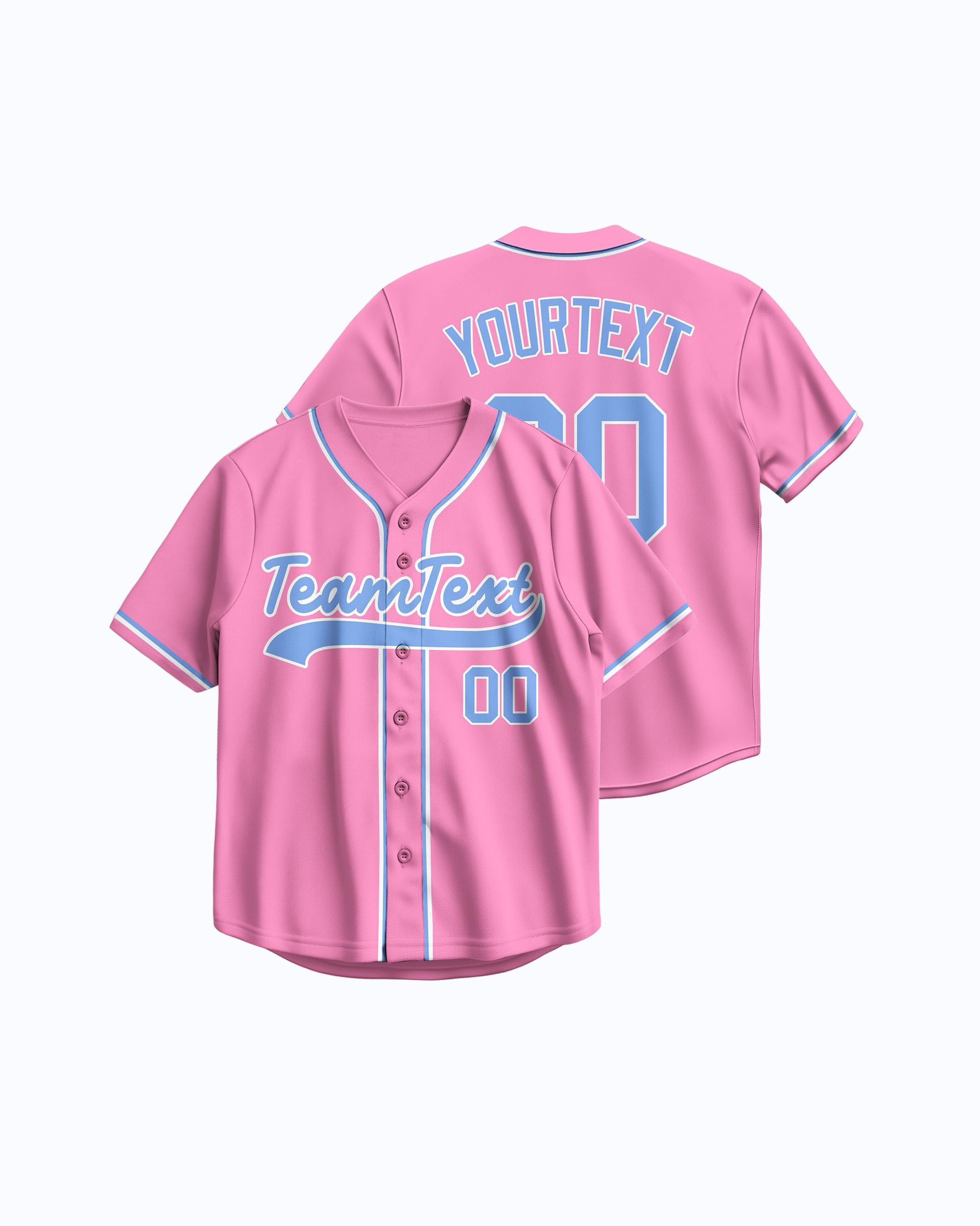 WERWAES Maglia da Baseball, Camicia Uomo Baseball Nome e Numero Personalizzati, Adatto a Uomini, Donne e Adolescenti