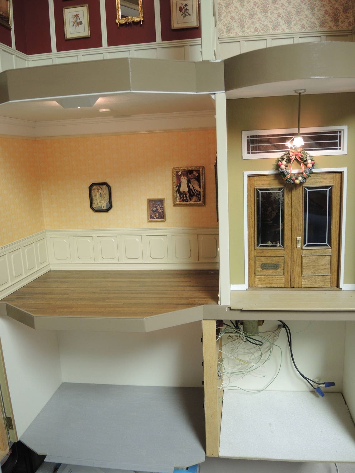 Queen Anne Victorian Dollhouse Dolls & Miniatures Art and Etsy