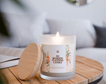 Vela para planejamento de casamento, presente de noivado, vela ecológica, presente para futura noiva