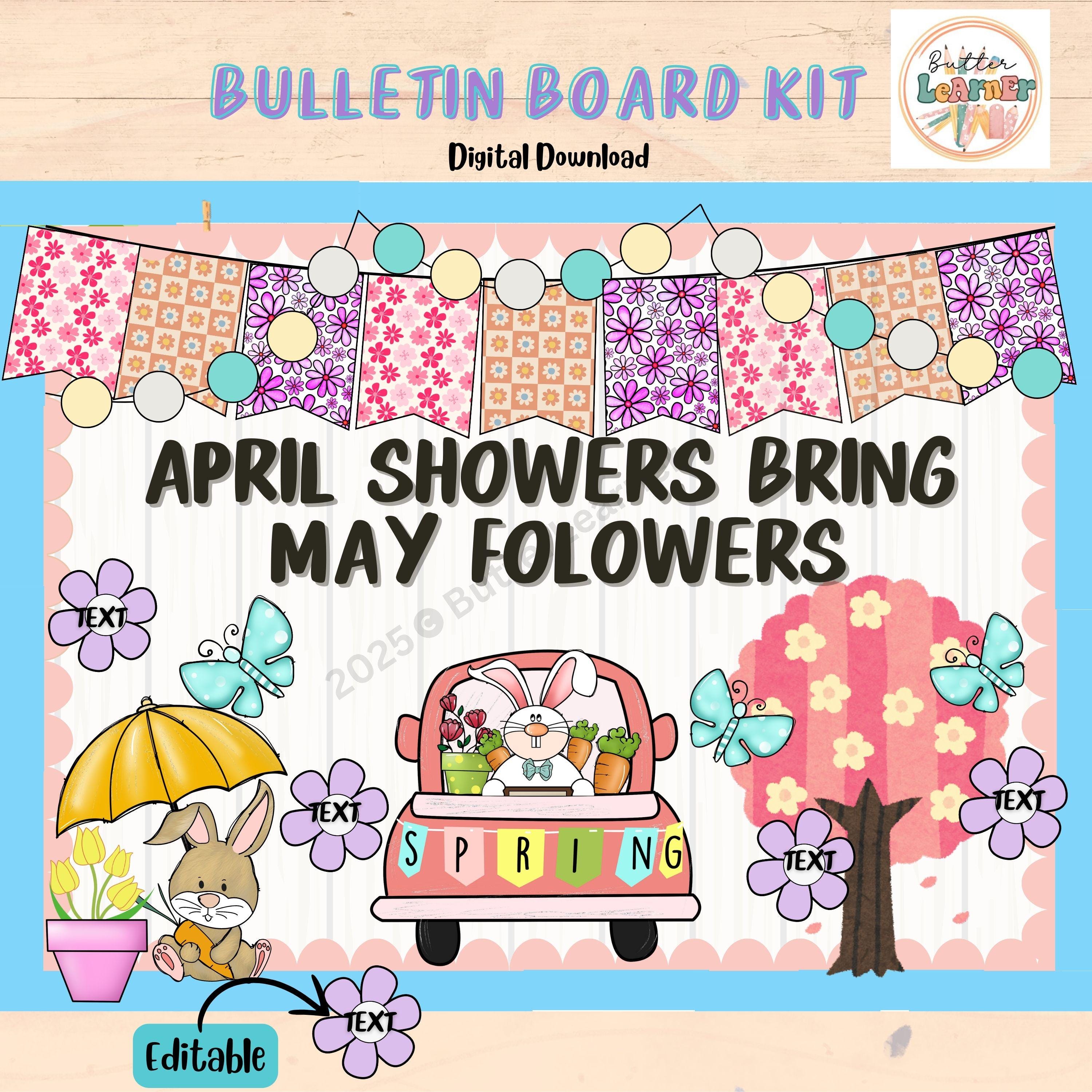 Spring Bulletin Board Kit: Butterfly Classroom Decor (digital Download ...