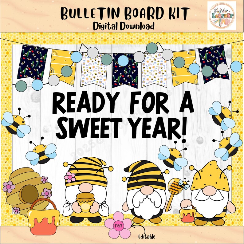 Welcome to Our Hive Bulletin Board Kit ,spring Door Decor, Back to ...