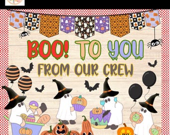 Kit Decoração Halloween - 41 Peças Fantasmas Fofos Para Quadro De Avisos
