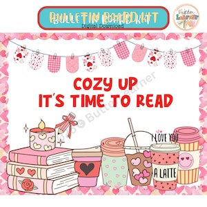 Valentine&#39;s Day Bulletin Board Kit, Valentine&#39;s Day Door Decor, February Bulletin Board, Printable Classroom Decor