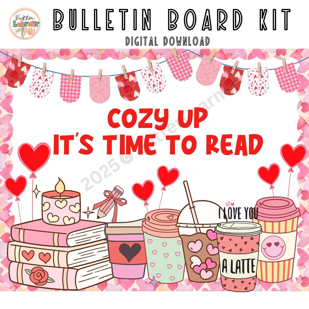 Valentine's Day Bulletin Board Kit : Classroom Door Decor (digital ...