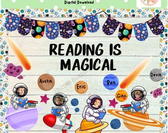 Reading Is Out Of This World Bulletin Board Kit: Classroom Decor (Digital Download)