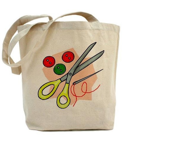 Sewing Bag Cotton Canvas Tote Bag CRAFT BAG Etsy