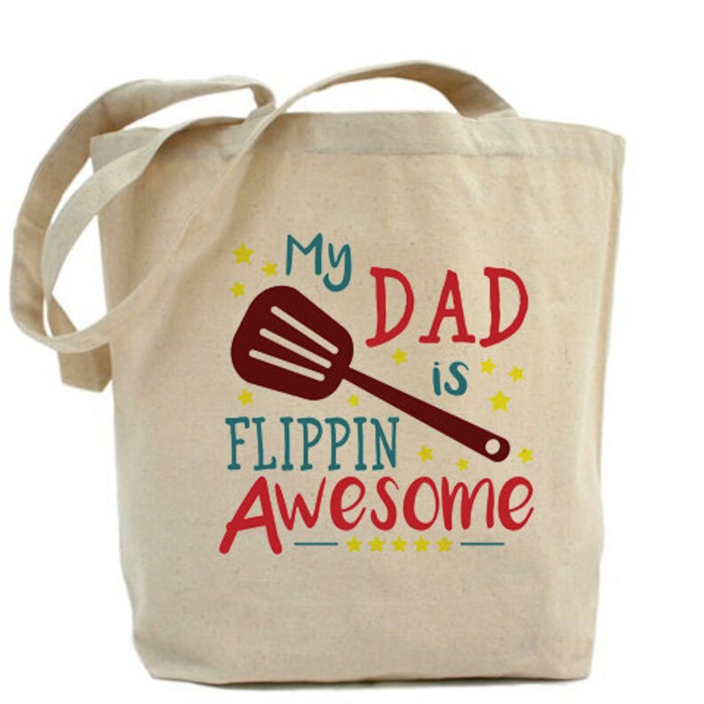 Awesome Dad Tote Bag Fathers Day Gift Ideas Canvas Tote Etsy