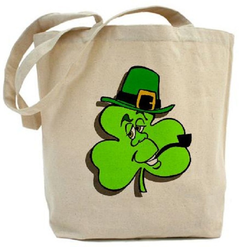 Shamrock Tote Cotton Canvas Tote Bag