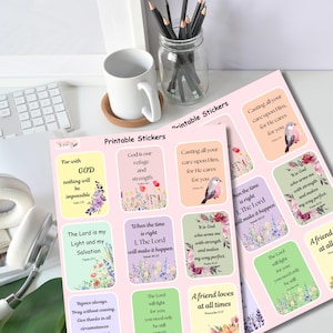 Schrift Aufkleber - Printable | Inspirierend | Scrap Bücher und Bibel Zeitschriften | Tassen | Stoffbeutel | Sublimationsdrucke | PNG- und JPG-Dateien |