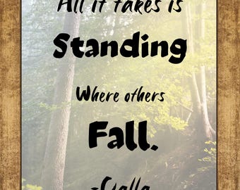 Calla Gnome Quote Keeper of the Lost Cities Poster Wall Art KOTLC Fan Gift Neverseen Book Four Sophie Foster
