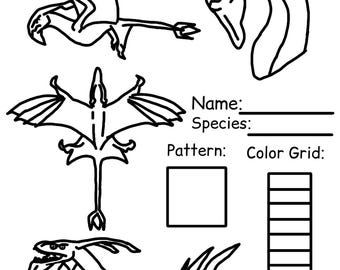Four-Winged Dragon Character OC Base | P2U Reference Sheet Template - Custom Upgrades Available