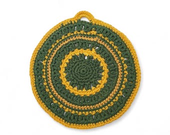 Handmade Crochet Pot Holder | Rustic Décor