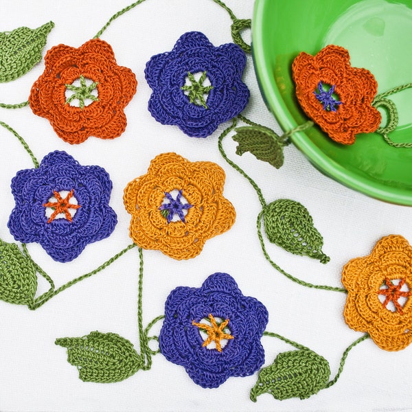 Crochet Flower Garland